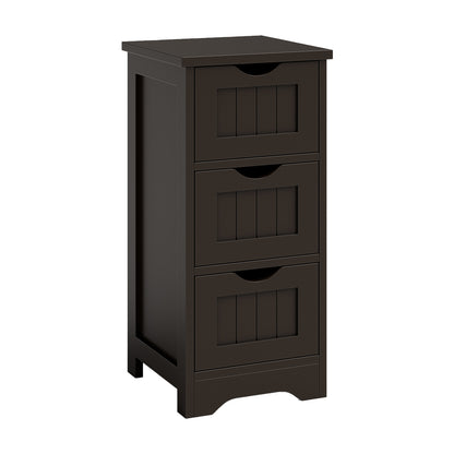 Elegant 3 Tier Freestanding Wooden Bathroom Storage Cabinet