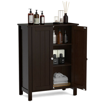 3 Tier 2-Door Bathroom Storage Cabinet Space Saver