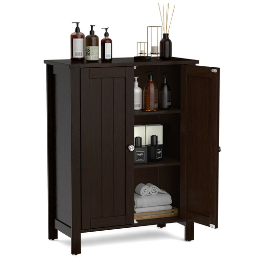3 Tier 2-Door Bathroom Storage Cabinet Space Saver