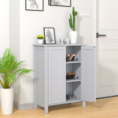 3 Tier 2-Door Bathroom Storage Cabinet Space Saver