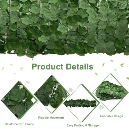 Realistic Maple Leaf Artificial Hedge – 118" x 39.4" Privacy & Decor Fence