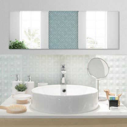 43 x 15 Inch Frameless Full-Length Wall Mirror with Clear Imaging and Explosion-Proof Film