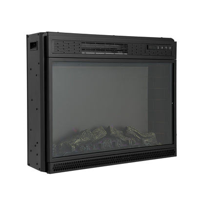 28 Inch Electric Fireplace Freestanding and Recessed with Remote Control