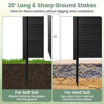 Premium PVC Privacy Fence Panels – Durable & Weather-Resistant with 20 Inch Stakes