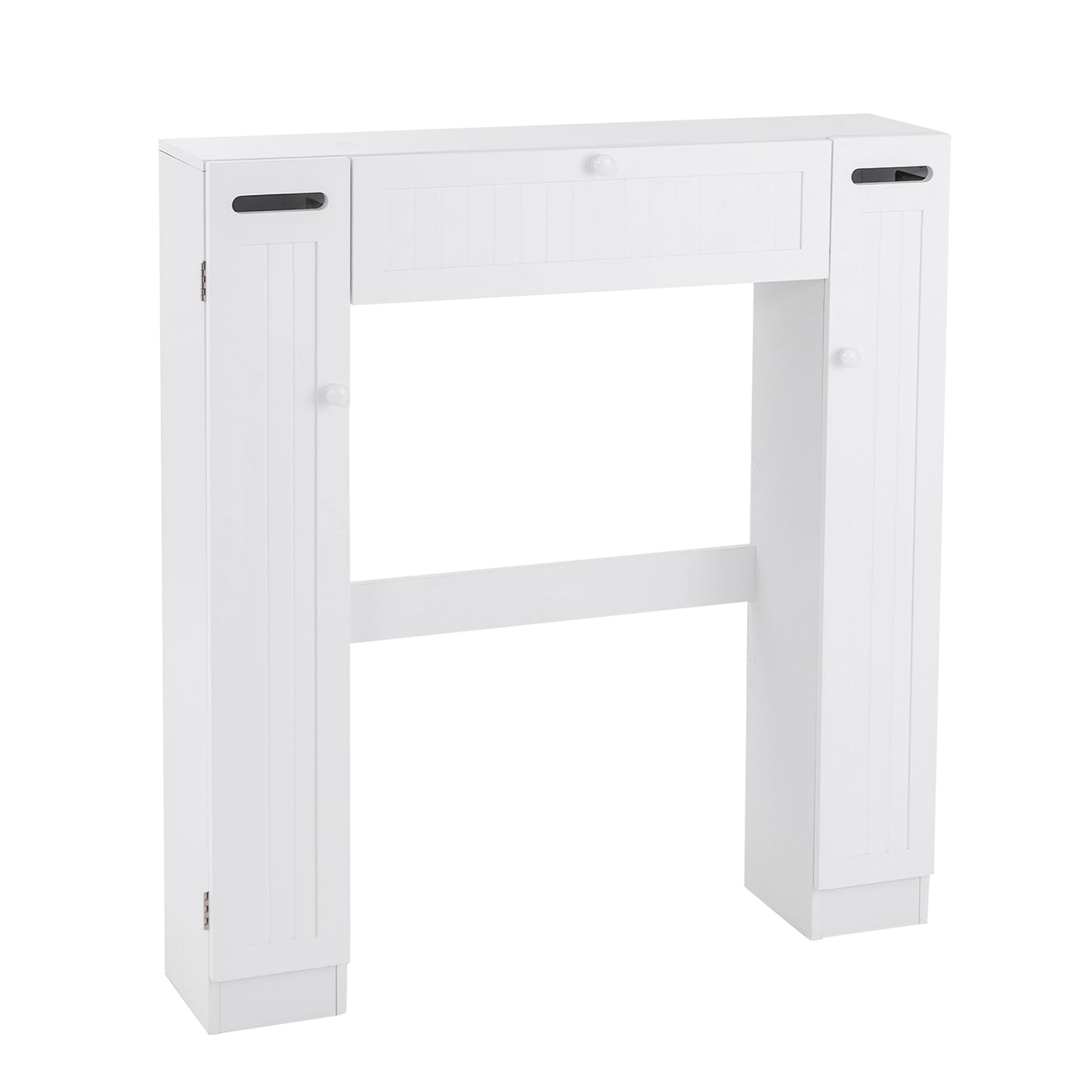 Multi-Storage Over-The-Toilet Cabinet with Adjustable Shelves and Toilet Paper Holder