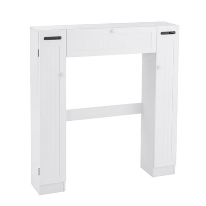Multi-Storage Over-The-Toilet Cabinet with Adjustable Shelves and Toilet Paper Holder