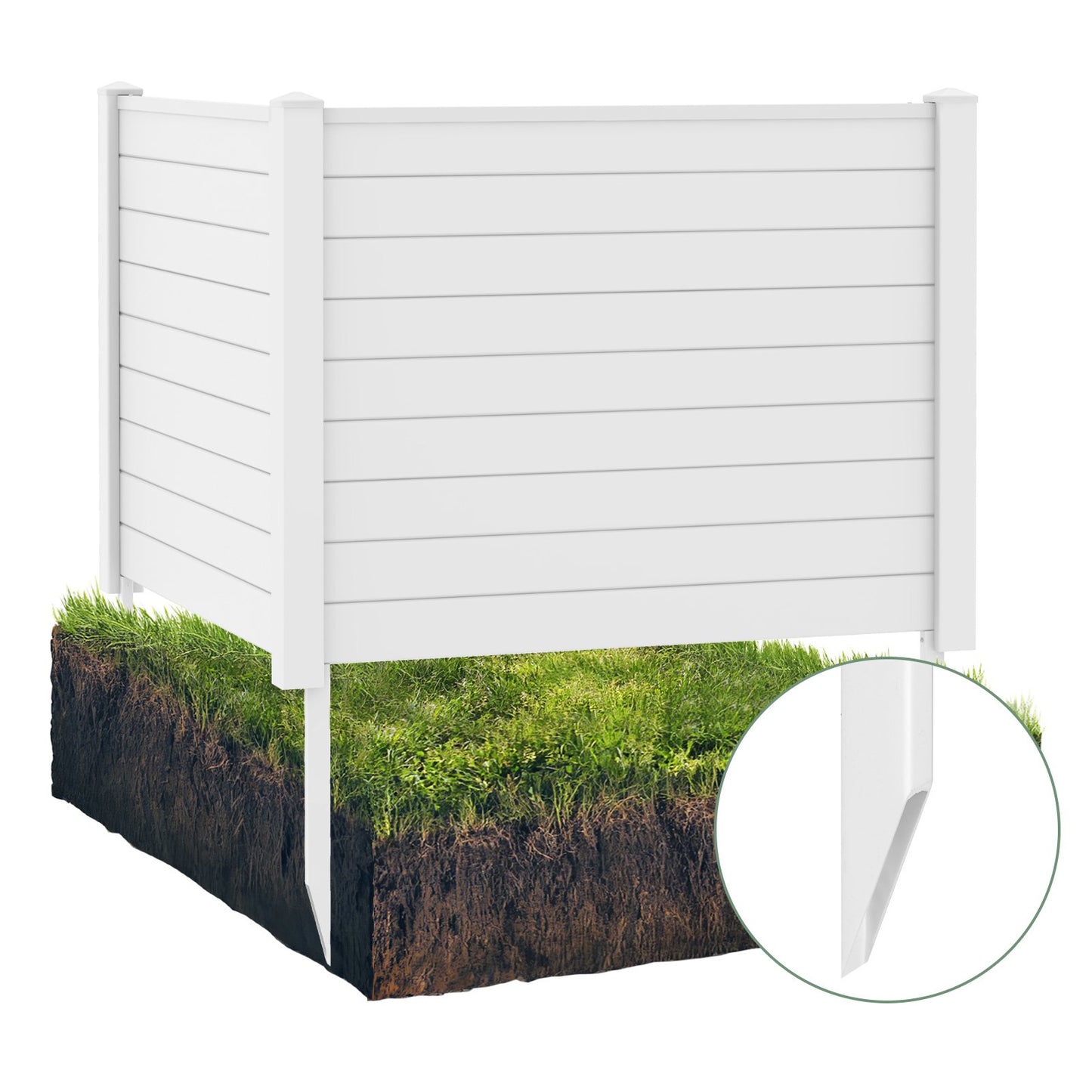 Premium PVC Privacy Fence Panels – Durable & Weather-Resistant with 20 Inch Stakes