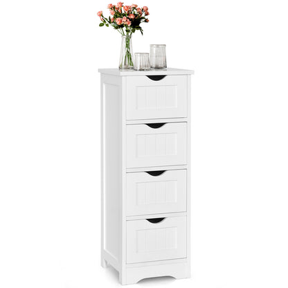 4 Drawer Floor Cabinet with Anti-Tip Device for Safe Storage