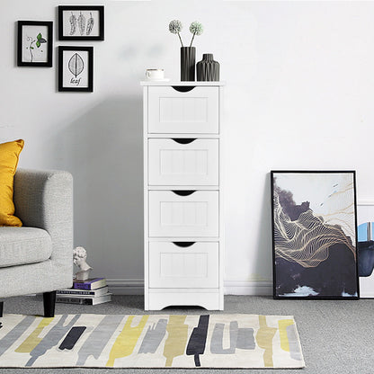 4 Drawer Floor Cabinet with Anti-Tip Device for Safe Storage