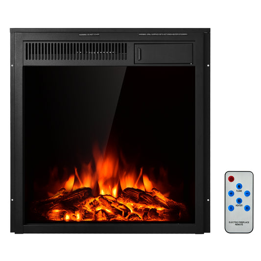 Freestanding & Recessed Electric Fireplace Heater - 22.5 Inch
