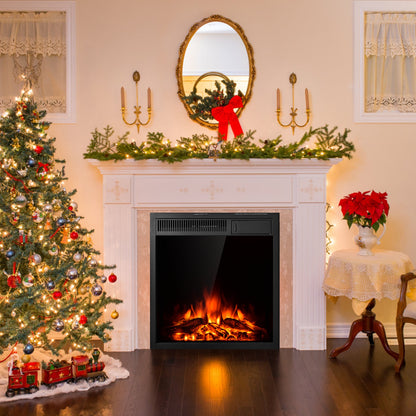 Freestanding & Recessed Electric Fireplace Heater - 22.5 Inch