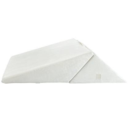 Adjustable Memory Foam Back Support Pillow for Reading and Sleeping – White