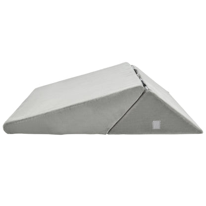 Adjustable Memory Foam Back Support Pillow for Reading and Sleeping – Grey