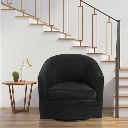 360 Degree Swivel Accent Chair with Metal Base