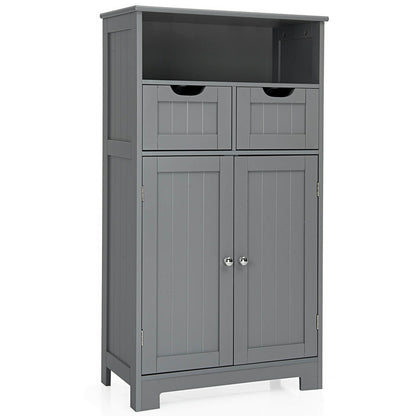 Adjustable Storage Bathroom Side Cabinet with Magnetic Doors