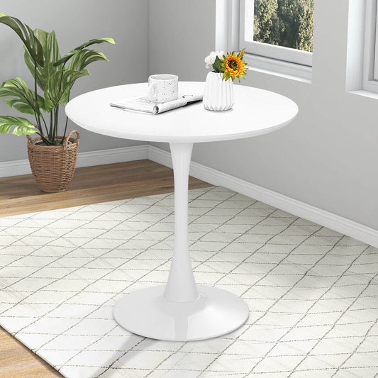Stylish 32 Inch Round Tulip Dining Table Featuring MDF Top