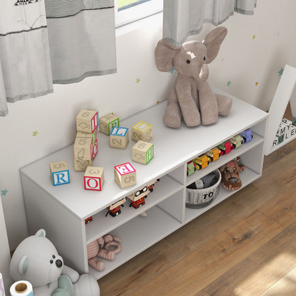 Modern 4 Cube TV Stand with Adjustable Shelves for TVs up to 45 Inches