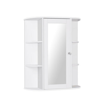 Stylish Wall-Mounted Medicine Cabinet with Mirror & Shelves