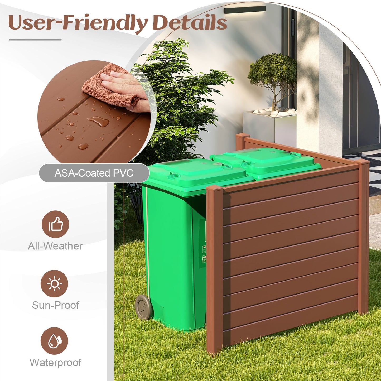 Premium PVC Privacy Fence Panels – Durable & Weather-Resistant with 20 Inch Stakes