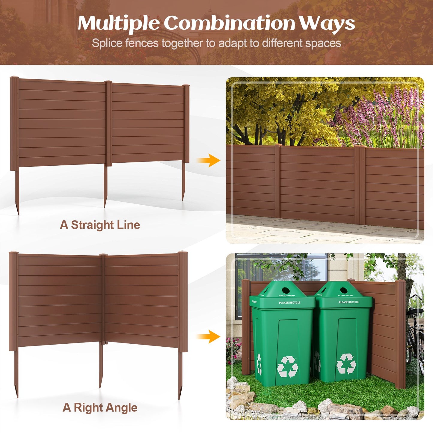 Premium PVC Privacy Fence Panels – Durable & Weather-Resistant with 20 Inch Stakes