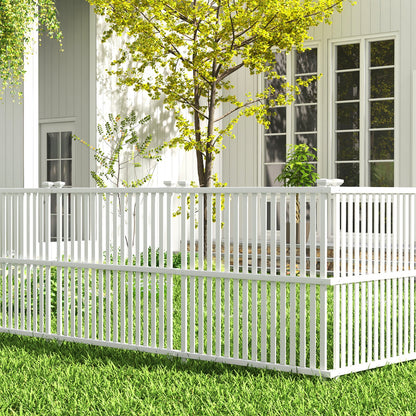 Outdoor Air Conditioner Privacy Fence Panel with Metal Stakes for Enhanced Stability