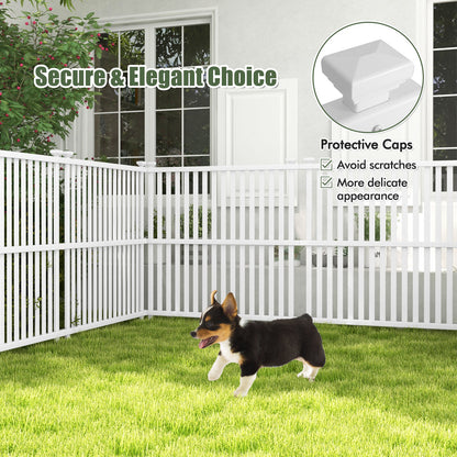 Outdoor Air Conditioner Privacy Fence Panel with Metal Stakes for Enhanced Stability