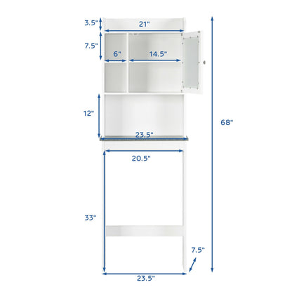 Compact Over-the-Toilet Storage Cabinet