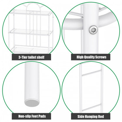 3 Tier Bathroom Towel Storage Rack