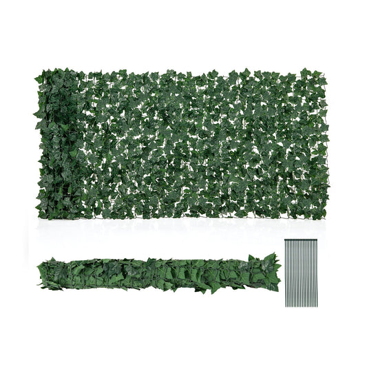 120 x 40 Inch Artificial Ivy Fence for Privacy and Decoration