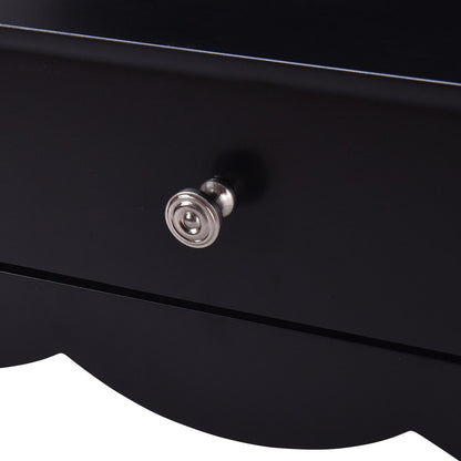 Elegant 3-Drawer Console Table for Entryway, Hallway, or Living Room – Black Finish