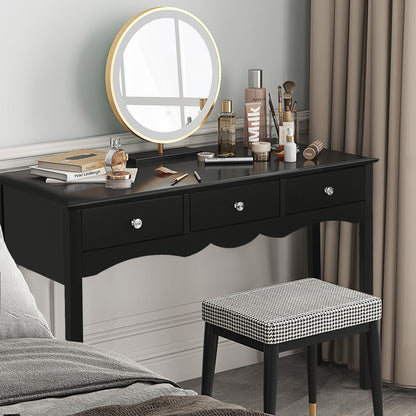 Elegant 3-Drawer Console Table for Entryway, Hallway, or Living Room – Black Finish