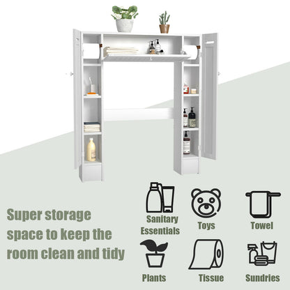 Over-the-Toilet Wooden Storage Cabinet