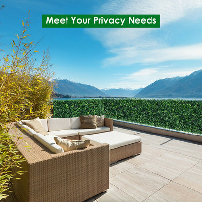 Premium 12 Piece Artificial Boxwood Panels for Privacy, Fencing & Event Decor