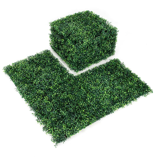 Premium 12 Piece Artificial Boxwood Panels for Privacy, Fencing & Event Decor