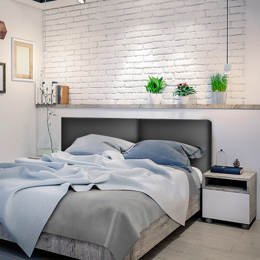 Elegant PU Leather Wall-Mounted Upholstered Headboard for Bedroom