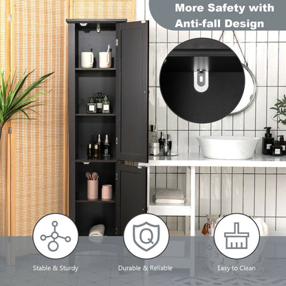 Multi Functional Freestanding Storage Cabinet for Bathroom, Kitchen, and Living Room