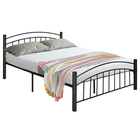 Elegant Platform Bed with Headboard and Footboard – Queen Size