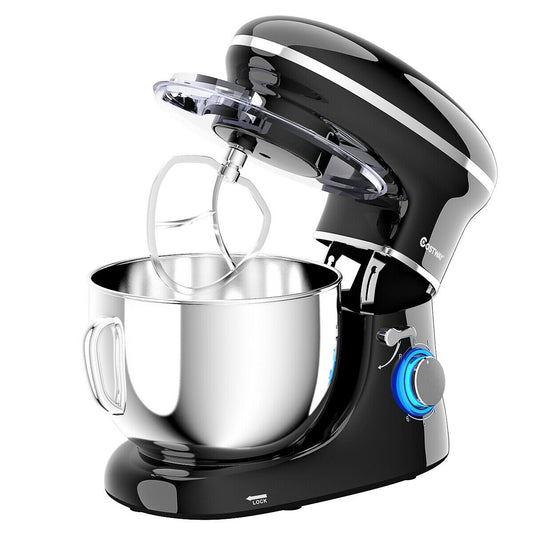 660W 6.3QT Tilt Head Stand Mixer with 6 Speed Control