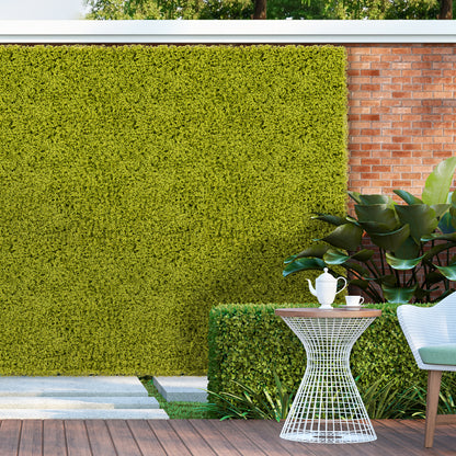 12 Pack 20x20 Inch Artificial Grass Wall Panels – Perfect for Garden, Yard, and Balcony Privacy