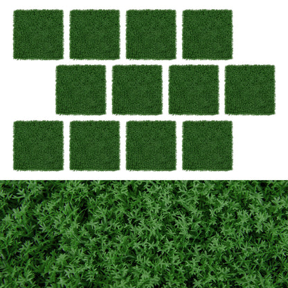 12 Pack 20x20 Inch Artificial Grass Wall Panels – Perfect for Garden, Yard, and Balcony Privacy