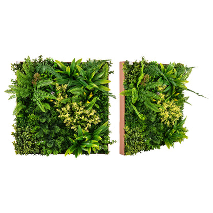 Lifelike 3D Hanging Greenery Hedge with 11 Mixed Faux Plants for Home & Garden
