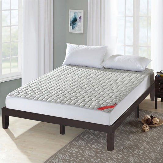 Modern 14 Inch King Size Wood Platform Bed Frame with Wood Slat Support - Brown