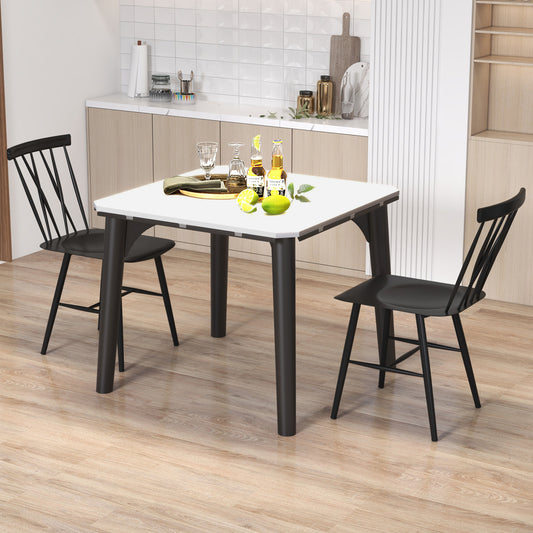 Pair of Modern Dining Chairs with Ergonomic Backrest for Comfort and Style