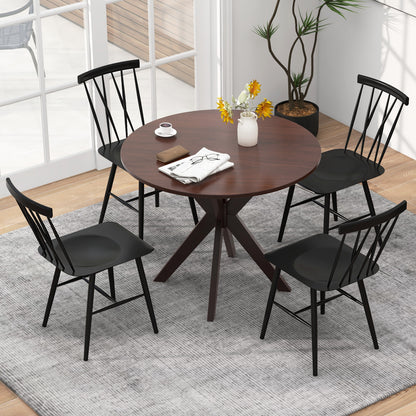 Pair of Modern Dining Chairs with Ergonomic Backrest for Comfort and Style