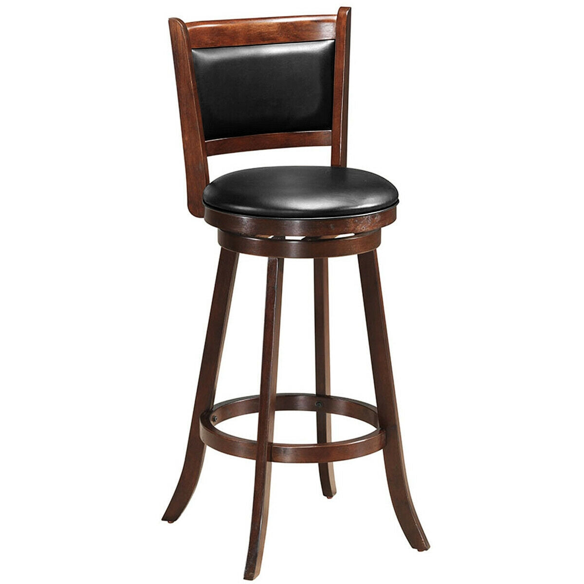29 Inch Swivel Counter Stools with Upholstered Seats
