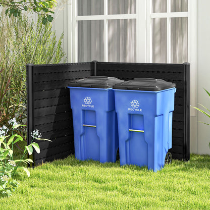 HDPE Outdoor Privacy Fence Screen with 5 Ground Stakes – Perfect for Garden, Yard, and Patio
