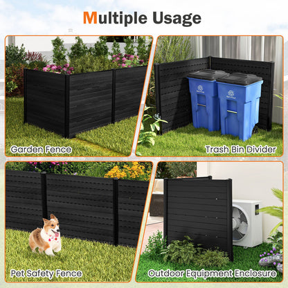 HDPE Outdoor Privacy Fence Screen with 5 Ground Stakes – Perfect for Garden, Yard, and Patio