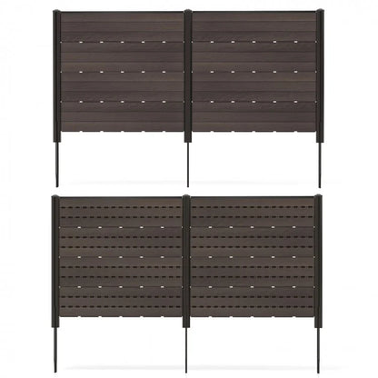 HDPE Outdoor Privacy Fence Screen with 5 Ground Stakes – Perfect for Garden, Yard, and Patio