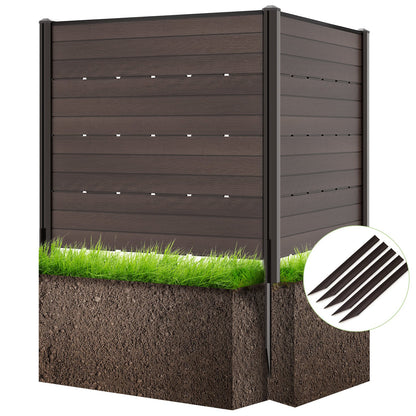 HDPE Outdoor Privacy Fence Screen with 5 Ground Stakes – Perfect for Garden, Yard, and Patio