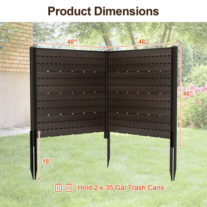 HDPE Outdoor Privacy Fence Screen with 5 Ground Stakes – Perfect for Garden, Yard, and Patio